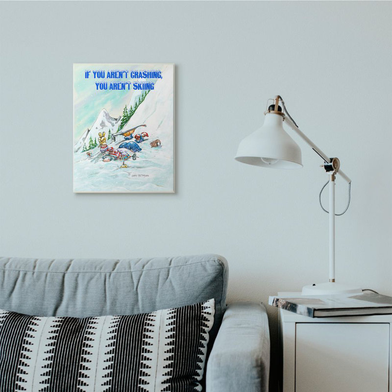 «Ar not Crashing Ar not Skiing Sports Sports» par Gary Patterson, reproduction d'art graphique, H 19 po x l 13 po