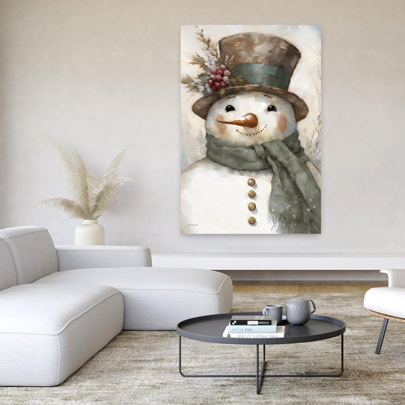 Art contemporain hivernal givré, H 60 po x l 40 po