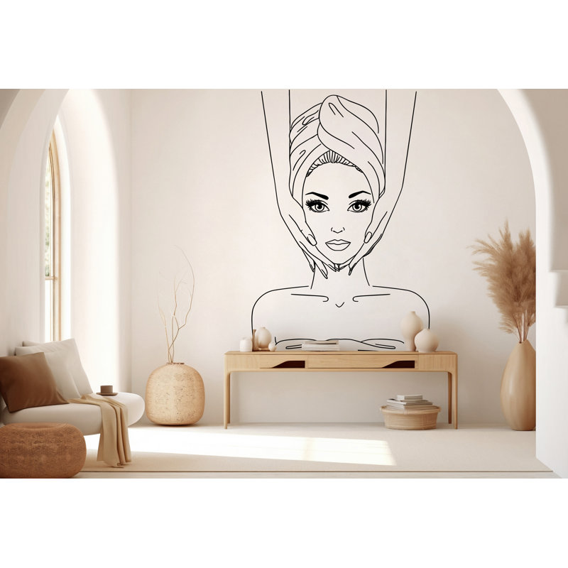Adhésif décoratif pour le visage Facial Spa, H 24 po x l 16 po, Or métallique