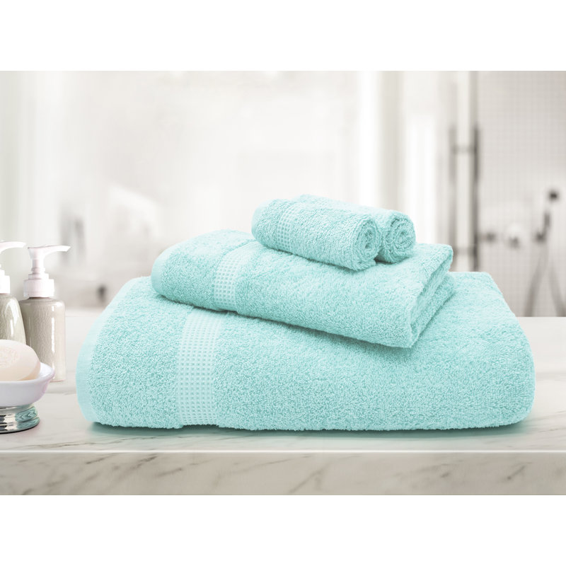 Peryl Hand Towel Super Absorbent 550 gsm Luxury Egyptian-Quality Cotton 50x85, Seafoam