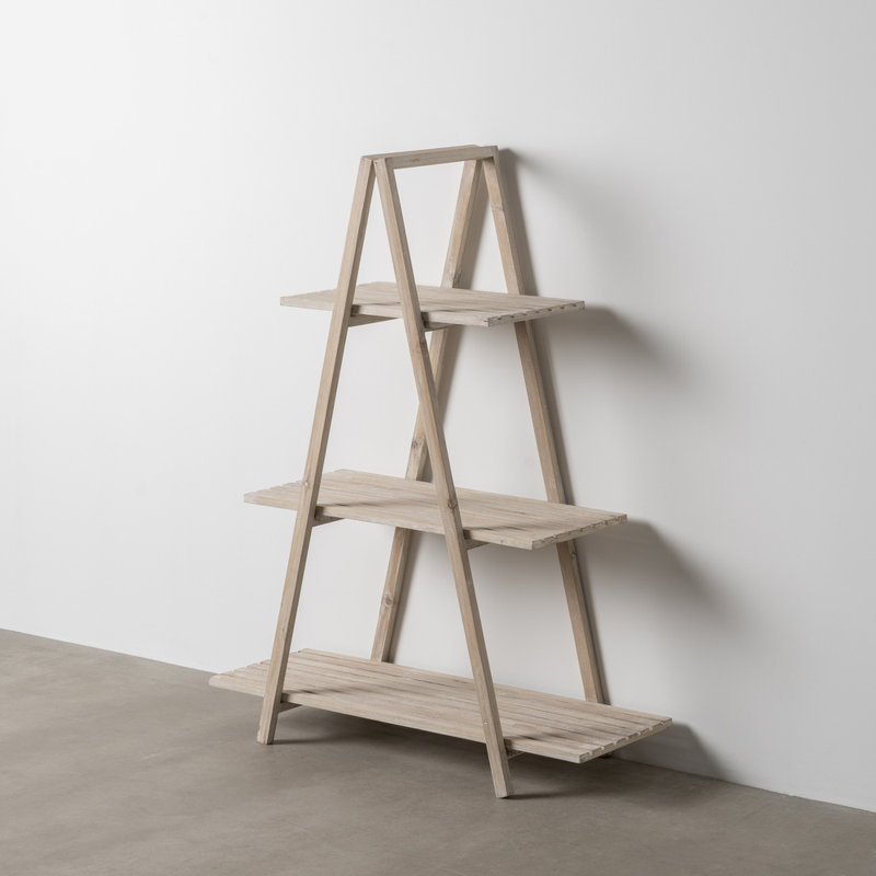 Hossain 98cm W Solid Wood Shelving Unit
