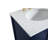 24 " W Freestanding Standard Free Standing 1 Single With Engineered Marble Top-2102482768