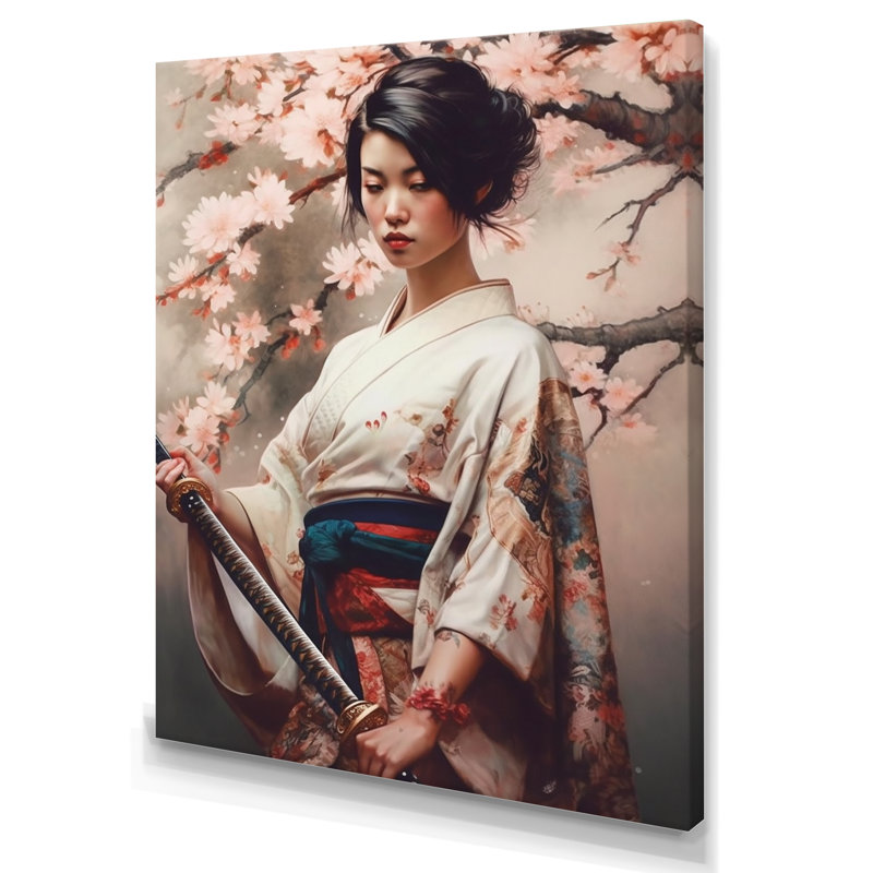 Samurai Beauty " Samurai Beauty ", 24" W x 32" H, Wrapped Canvas