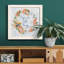 Summer Blooms - Peinture sur toile encadrée-1203049001-1203049005