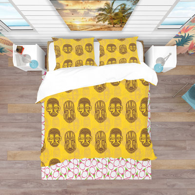 Ensemble de housse de couette tropical