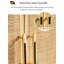 Armoire simple et moderne à portes coulissantes en bois massif