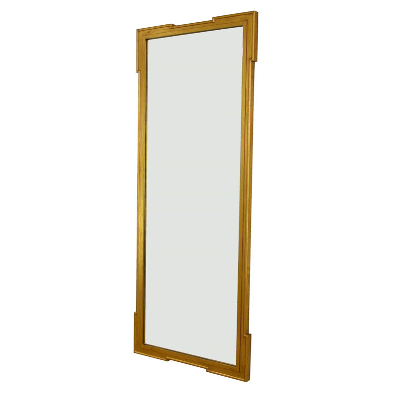 Parz Flat Wall Mirror, Gold Leaf