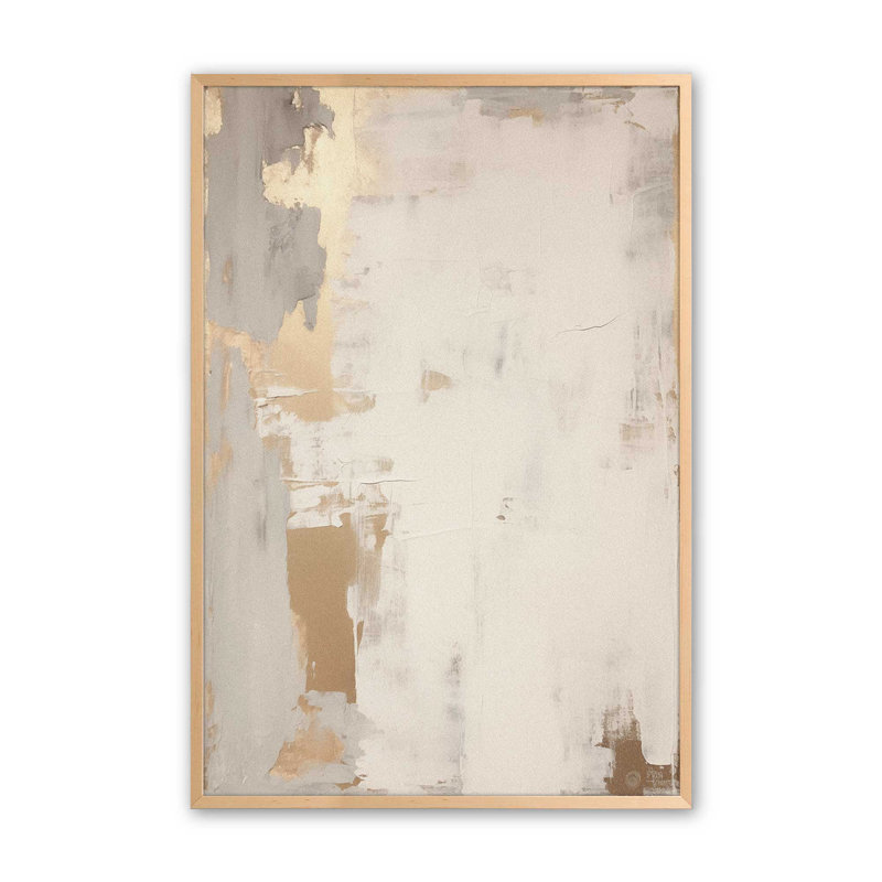 Golden Haze I, Érable brut encadré, H 37 po x l 25 po