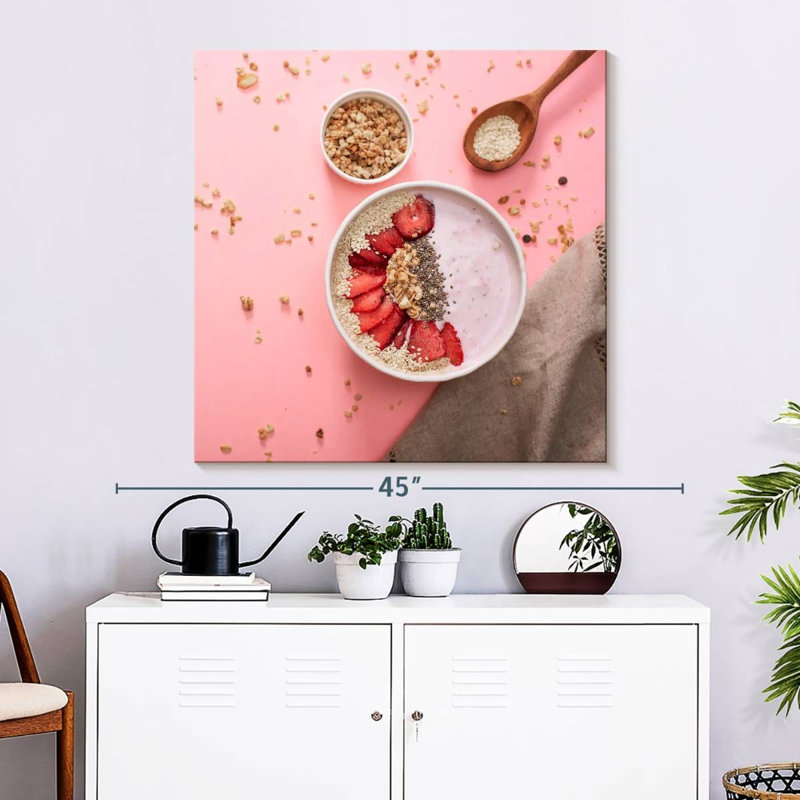 Petit déjeuner Arney Strawberry Oatmeal, H 33 po x l 33 po