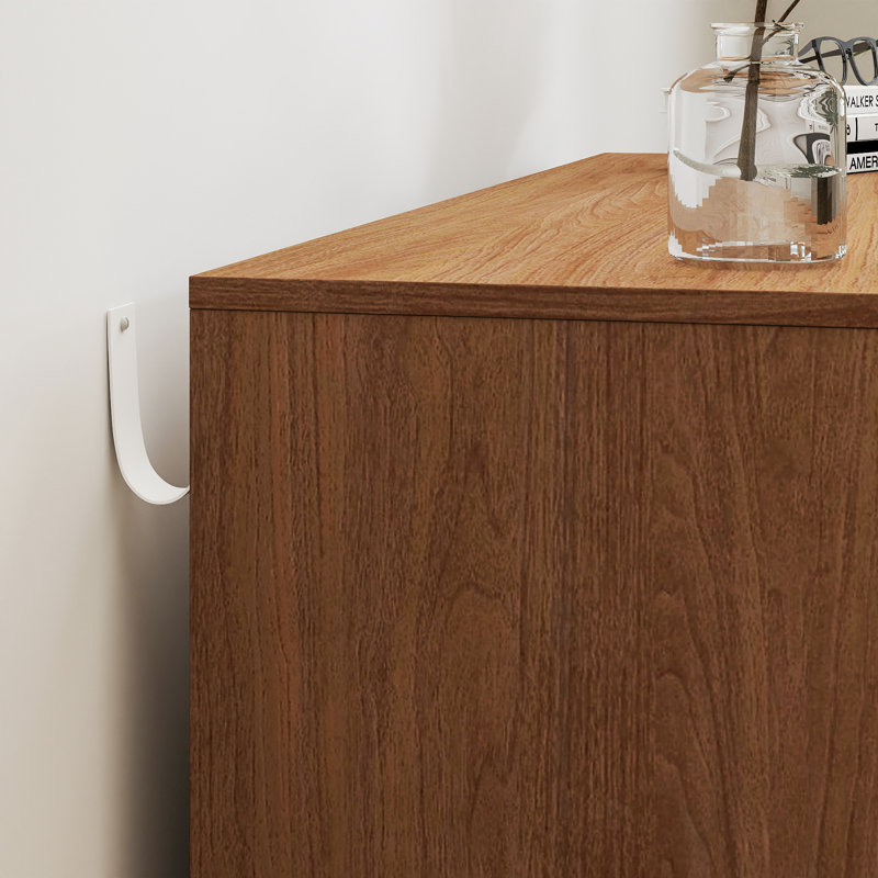 Commode moderne à 6 tiroirs l 47,2 po Abbate, Noyer