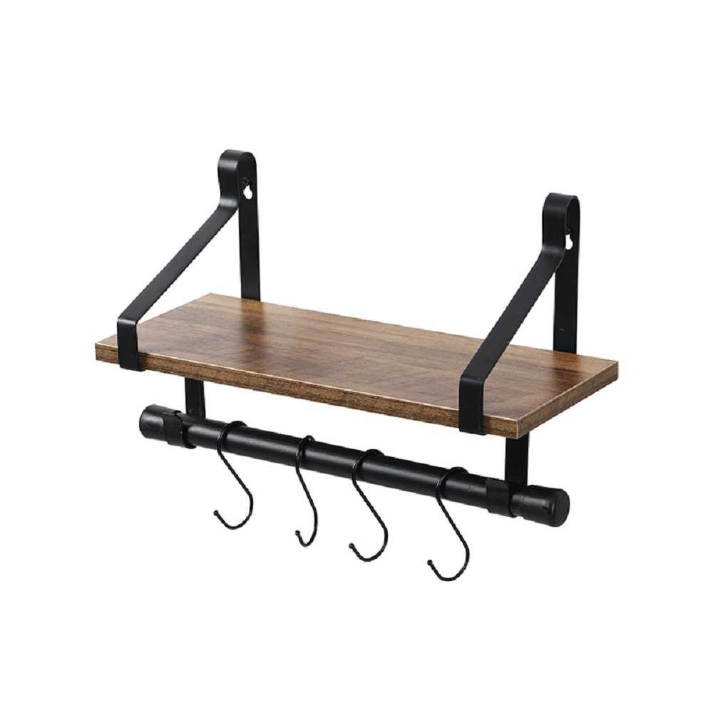 Seamans Bracket Shelf with Towel Bar