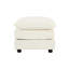 5 canapé modulaire avec repose-pieds réversible, blanc en forme de U pour le salon, canapé modulaire en tissu, structure en chenille et en bois massif
