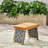 Oak Park Rectangular Acacia Outdoor Folding Side Table