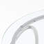 Table d'appoint moderne 31,5 pouces avec plateau en verre trempé transparent de 6 mm, base circulaire emboîtable pouvant accueillir 150 livres, table de salon minimaliste-354032637