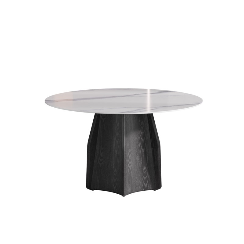 Table de salle à manger 53 po, H 29,552 po x L 53,164 po x l 53,206 po, Blanc