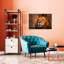 Majestic Lion Portrait Serene Contemporary Cat Lion Nature Portrait Wall Art Print-1088432754