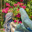 Statue de jardin pondeuse sirène couchée