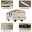 Housse de camping-car de classe A Narelect améliorée, plateau 7 couches anti-UV extra épais, respirant pour camping-car, imperméable-89603527