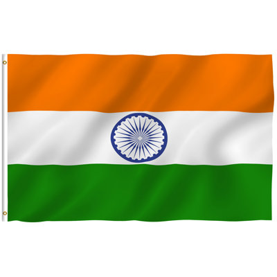 India Flag Polyester 36 x 60 in. House Flag