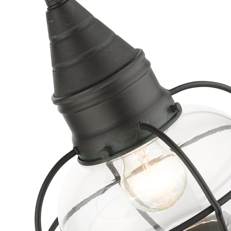 Rodolfo Outdoor Hanging Lantern, Charcoal