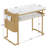 43.2"W Nail Table with Pegboard Panel & 2 Built-In Outlets and USB Ports
