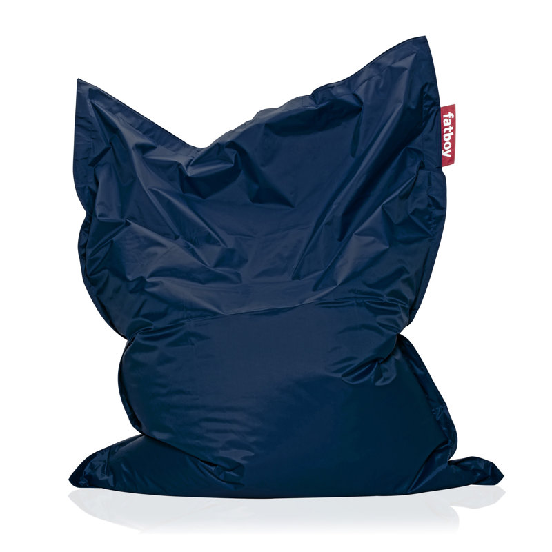 Rock 'n Roll Medium Bean Bag Chair, Blue Nylon