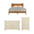 Ensemble de chambre à coucher en bois massif 3 pièces Barvelle