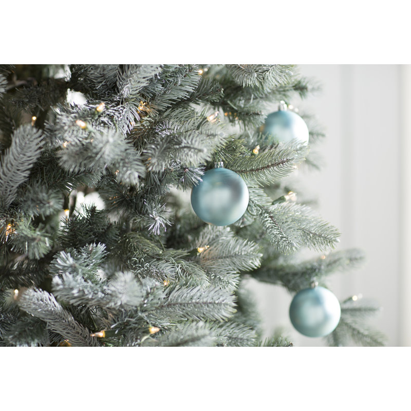 Holiday Décor Ball Ornament, Baby Blue, 3" H x 3" W x 3" D