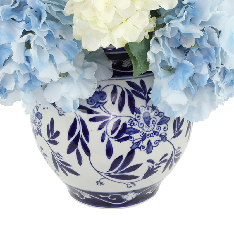 Alion Polysilk Hydrangea Arrangement, White
