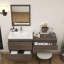 Meuble-lavabo mural 48 po avec évier en acrylique renforcé Aliki-2058154089
