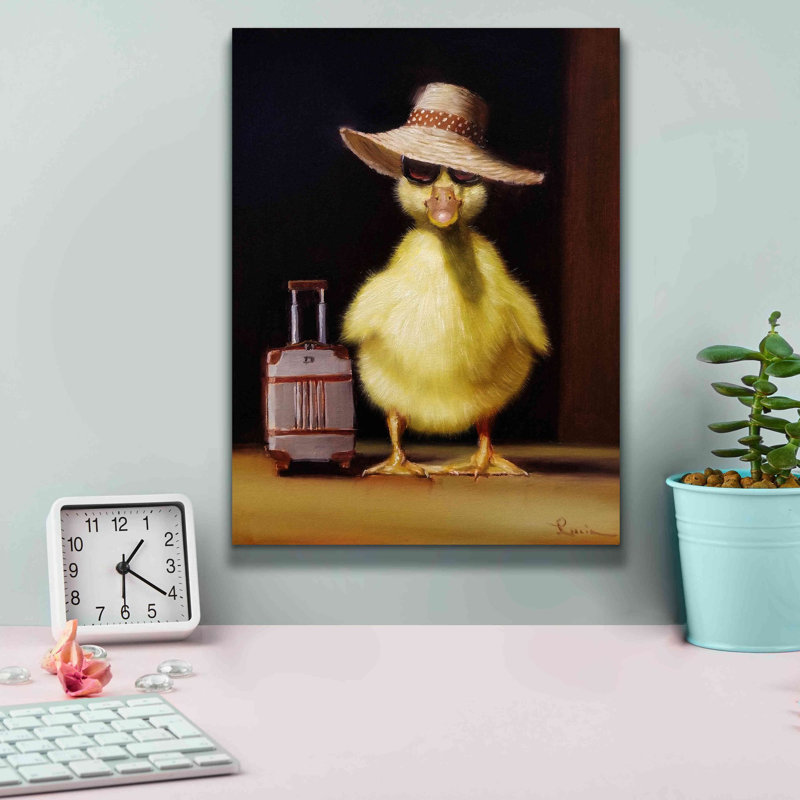 «Jet Setter» par Lucia Heffernan, art mural sur toile, H 16 po x l 12 po x P 0,75 po