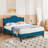 Full Size Bed Frame with Adjustable Headboard, Upholstered Platform Bed, Mattress Foundation, No Box Spring Needed-655101163-662846389