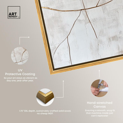 Toile ombragée II, art bohème neutre par Art Remedy