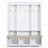 Elegant APP Controlled LED Light Hall Tree With 9 Hooks, Roman Column Design Natural Storage Bench With 3 Large Cabinets, Farmhouse Entryway Organizer With Shelves For Hallway-344547608