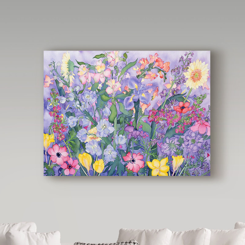 «Soft Spring» par Taryn, reproduction d'art sur toile tendue, H 24 po x l 32 po