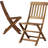 Glyndon 2 - Person Acacia Wood Patio Dining Set with Round Table
