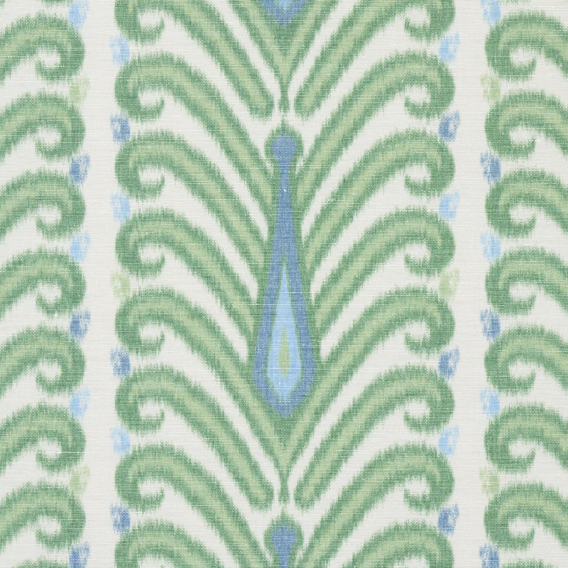 Augustine Ikat Fabric, Leaf