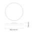 Inoxx 1 - Light Unique/Statement Circle Flush Mount-12373083