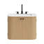 Meuble-lavabo mural 24 po avec lavabo en marbre Zia-111150384