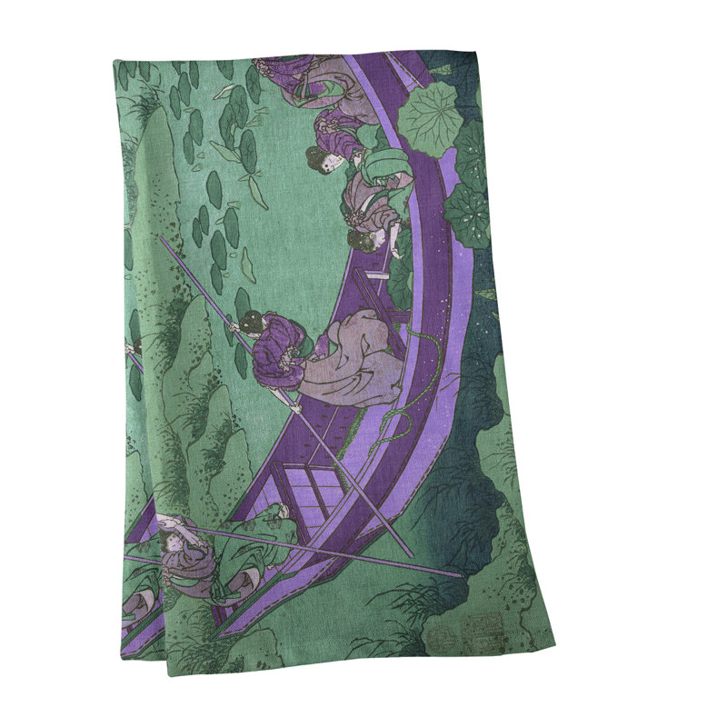Hague Tea Towel Kitchen Towel, Poly Twill, Purple