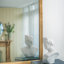 Miroir de plancher en bois 19 po x 56 po, miroir de maquillage complet pour salle de bain, salon, chambre à coucher