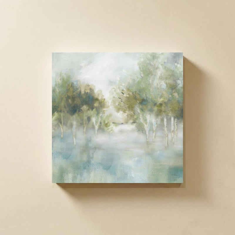 «Tree Lined Brook» par Carol Robinson - Impression sur toile, H 24 po x l 24 po, Toile tendue, Ne s’applique pas