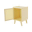 Table de bout autoportante en bambou 12,2 "x 11,81" avec pieds surélevés-1166470800