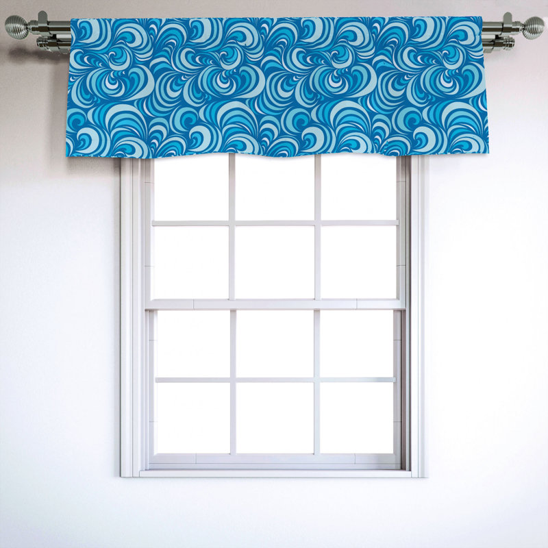 Sateen Ruffled Window Valance