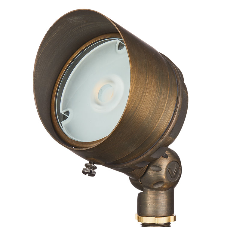 VOLT Lighting Cast Brass 12V G4 Infiniti 2700K Integrated LED Outdoor  Spotlight Wayfair
