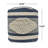 Diamond Handcrafted Fabric Cylindrical Pouf-1815503490