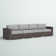 Demarest Fully Assembled 122'' Wide Outdoor Wicker Patio Sofa