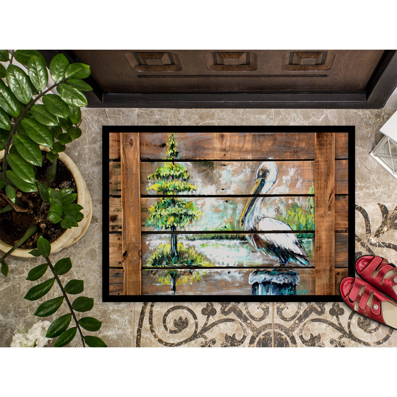 Emyr Non-Slip Outdoor Doormat, Rectangle 2' x 3'