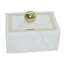 Scarbrough Decorative Box Marble Stone Metal Brass Modern Storage Container with Removable Lid Contemporary Accent Box for Shelf or Tabletop Display Home Organizer Accessory Modern Design-398012056-398012058