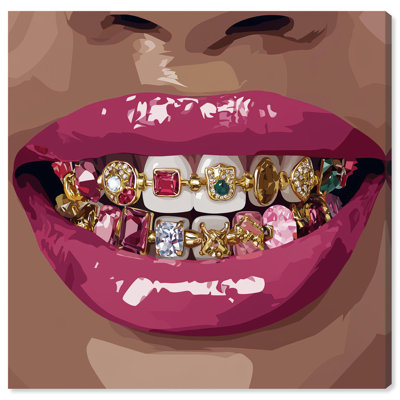 «Ruby T dents», reproduction d'art sur toile par Art Remedy